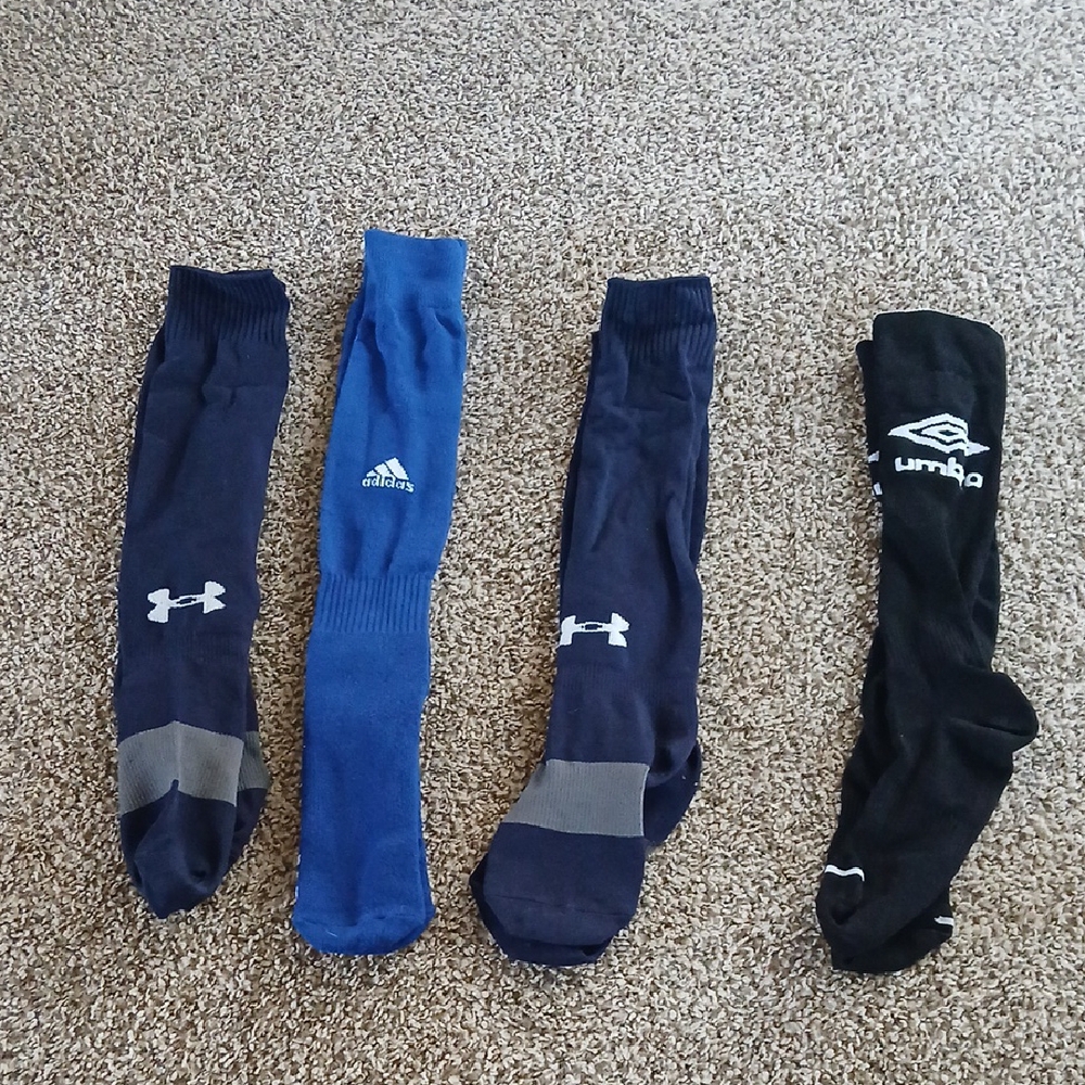 Under Armour compression and Adidas Men's soccer Socks - Bundle